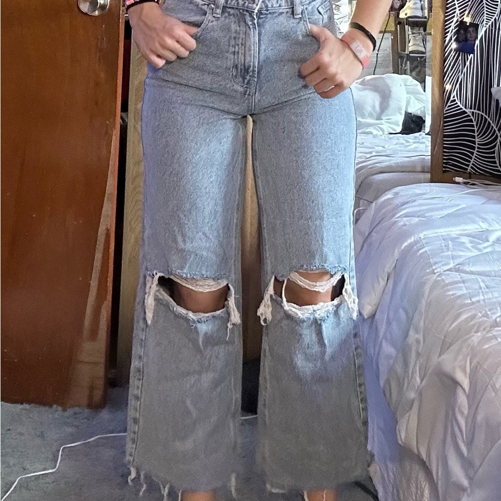 PACSUN wide leg crop pants